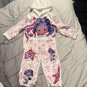 Kids' Cartoon Character Hoodie and Pants Set